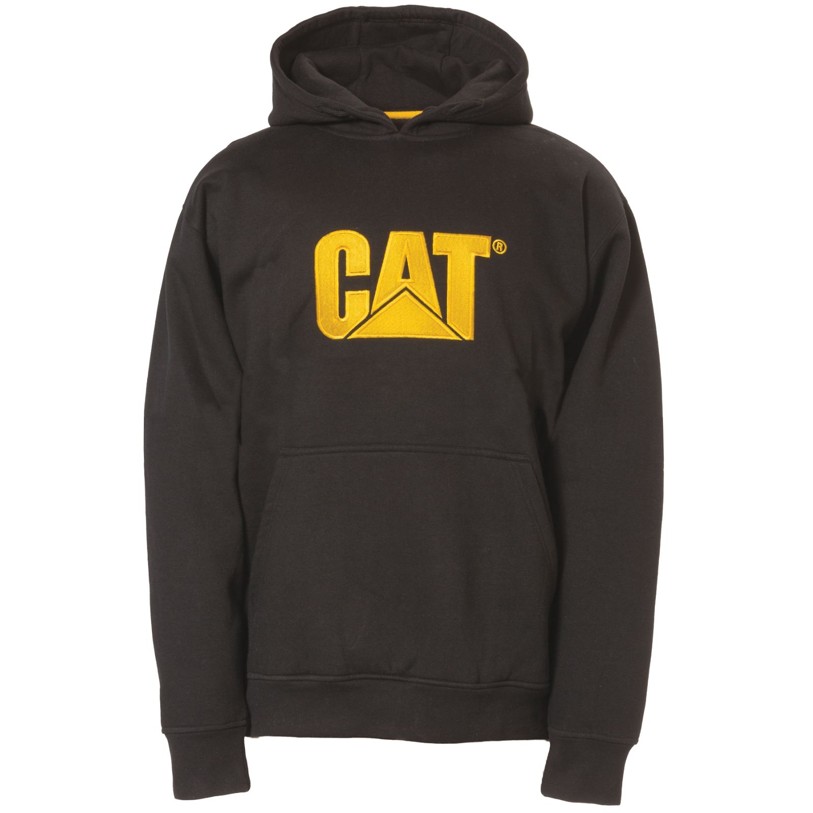 Caterpillar Clothing South Africa - Cat Men's Trademark Hooded Sweatshirts Black FJ5097346